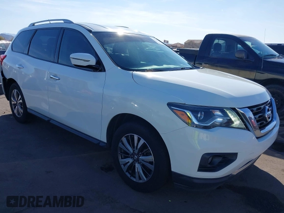 2017 Nissan Pathfinder SV with VIN 5N1DR2MNXHC649092, listed as a IAAI auction lot 41610633 with 185,343 mi miles and . Bid and sale history available at DreamBid. Image 1.