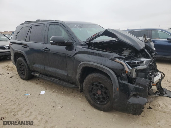 2023 Toyota Sequoia SR5 with VIN 7SVAAABA6PX016420, listed as a Copart auction lot 43165905 with 0 mi miles and Salvage Title. Bid and sale history available at carsss.com. Image 4.