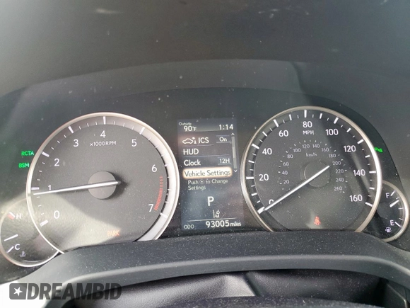 2018 Lexus RX 350 with VIN 2T2ZZMCA5JC109744, listed as a Copart auction lot 60520755 with 93,005 mi miles and Clean title. Bid and sale history available at DreamBid. Image 9.