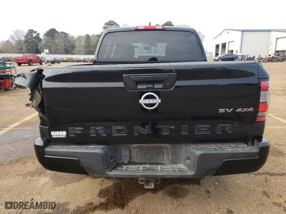 2023 Nissan Frontier S with VIN 1N6ED1EK5PN642847, listed as a Copart auction lot 42634675 with 0 mi miles and Non Repairable. Bid and sale history available at carsss.com. Image 6.