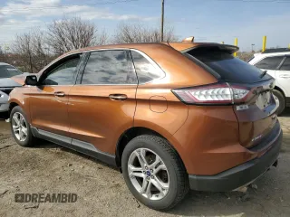 2017 Ford Edge Titanium with VIN 2FMPK4K97HBC12279, listed as a Copart auction lot 49609275 with 87,333 mi miles and Salvage Title. Bid and sale history available at carsss.com. Image 2.