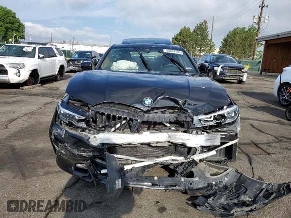 2020 BMW 3 Series 330i xDrive with VIN 3MW5R7J07L8B35275, listed as a Copart auction lot 59894105 with 28,310 mi miles and Salvage title. Bid and sale history available at DreamBid. Image 5.