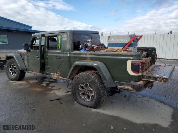 2022 Jeep Gladiator Rubicon with VIN 1C6JJTBMXNL173279, listed as a Copart auction lot 85455834 with 0 mi miles and Salvage Title. Bid and sale history available at carsss.com. Image 2.