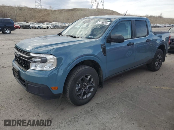 2022 Ford Maverick XL with VIN 3FTTW8E3XNRA38355, listed as a Copart auction lot 51169395 with 36,522 mi miles and Salvage Title. Bid and sale history available at DreamBid. Image 1.