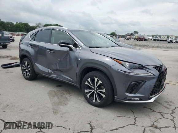 2018 Lexus NX 300 with VIN JTJBARBZXJ2159469, listed as a Copart auction lot 58123655 with 38,529 mi miles and Salvage title. Bid and sale history available at DreamBid. Image 4.