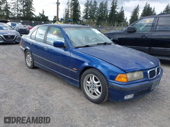 1998 BMW 3 Series 328iA with VIN WBACD4325WAV64684, listed as a IAAI auction lot 42032472 with 240,264 mi miles. Bid and sale history available at carsss.com. Image 1.