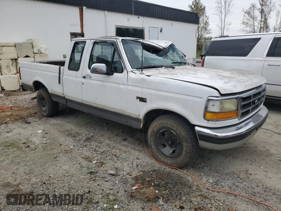 1993 Ford F-150 with VIN 1FTEX15N8PKA10656, listed as a Copart auction lot 75012724 with 287,628 mi miles and Salvage Title. Bid and sale history available at carsss.com. Image 4.