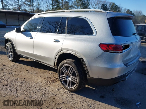 2020 Mercedes-Benz GLS with VIN 4JGFF5KEXLA185098, listed as a IAAI auction lot 41352929 with 69,558 mi miles. Bid and sale history available at carsss.com. Image 3.
