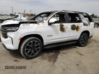 2021 Chevrolet Tahoe RST z VIN 1GNSCRKDXMR364715, wystawiony jako Copart lot #59719274 z przebiegiem Nie podano mil oraz Nie do naprawy • Non repairable. Historia ofert i sprzedaży dostępna na DreamBid. Obrazek 1.