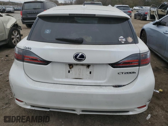 2012 Lexus CT 200h с VIN JTHKD5BH6C2092316, выставлен на аукционе Copart как лот 80528014 с пробегом 196 154 миль миль и Списание • Salvage title. История ставок и продаж доступна на DreamBid. Изображение 6.