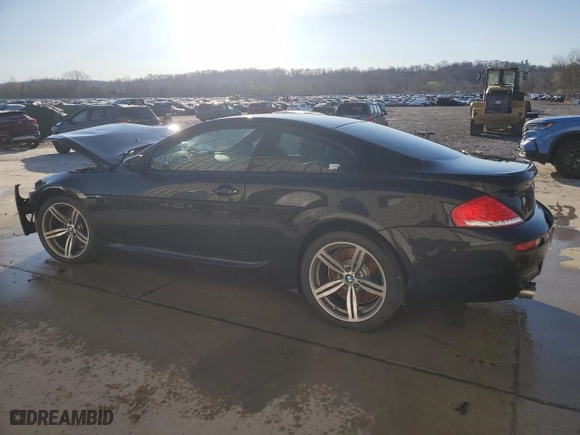 2008 BMW 6 Series M6 with VIN WBSEH93528CY24837, listed as a Copart auction lot 49299955 with 0 mi miles and Salvage Title. Bid and sale history available at carsss.com. Image 2.