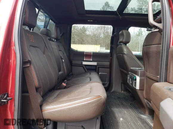 2017 Ford Super Duty F-250 SRW Lariat with VIN 1FT7W2BT8HEC44977, listed as a Copart auction lot 47296205 with 38,015 mi miles and Salvage Title. Bid and sale history available at carsss.com. Image 10.