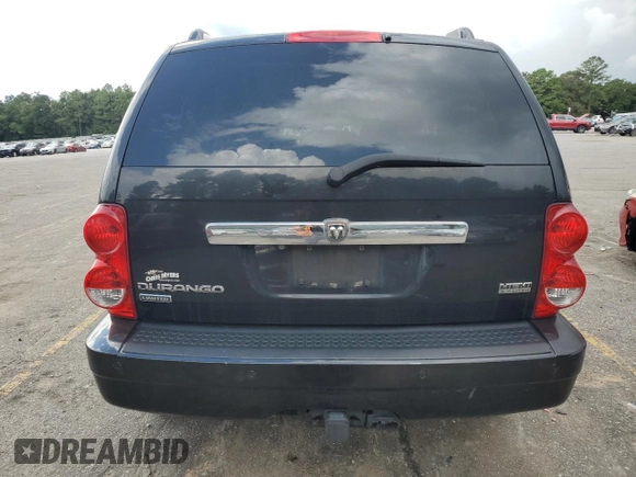 2008 Dodge Durango Limited with VIN 1D8HD58298F148653, listed as a Copart auction lot 71805434 with 189,364 mi miles and Salvage title. Bid and sale history available at DreamBid. Image 6.