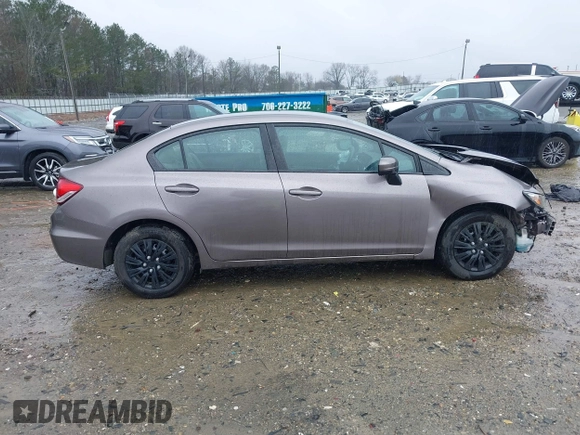 2015 Honda Civic Sedan LX with VIN 19XFB2F56FE257831, listed as a IAAI auction lot 41758512 with 110,863 mi miles. Bid and sale history available at carsss.com. Image 14.