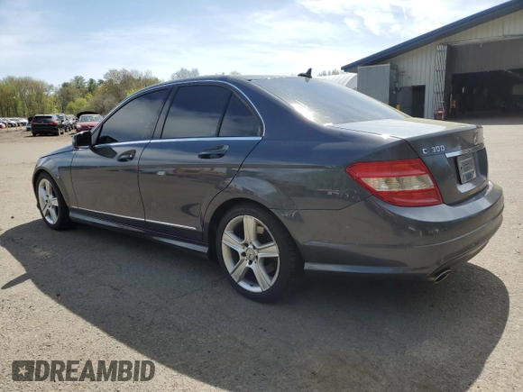 2011 Mercedes-Benz C 300 Sport with VIN WDDGF8BB9BR165933, listed as a Copart auction lot 55478725 with 135,734 mi miles and Salvage title. Bid and sale history available at DreamBid. Image 2.