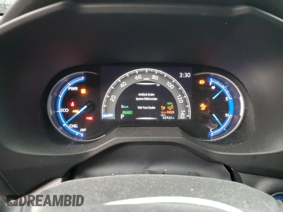 2021 Toyota RAV4 Hybrid XSE with VIN 4T3E6RFV4MU055936, listed as a Copart auction lot 60861175 with 62,922 mi miles and Salvage title. Bid and sale history available at DreamBid. Image 9.