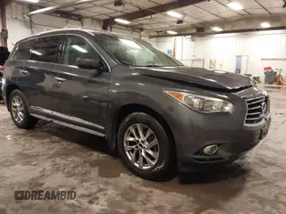 2014 Infiniti QX60 Hybrid with VIN 5N1CL0MM4EC515327, listed as a IAAI auction lot 41720289 with 126,025 mi miles and . Bid and sale history available at DreamBid. Image 1.