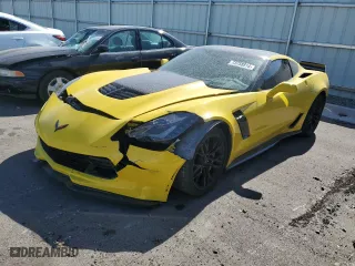 2016 Chevrolet Corvette Z06 2LZ with VIN 1G1YS2D68G5605722, listed as a Copart auction lot 73758814 with 54,304 mi miles and Salvage Title. Bid and sale history available at carsss.com. Image 1.