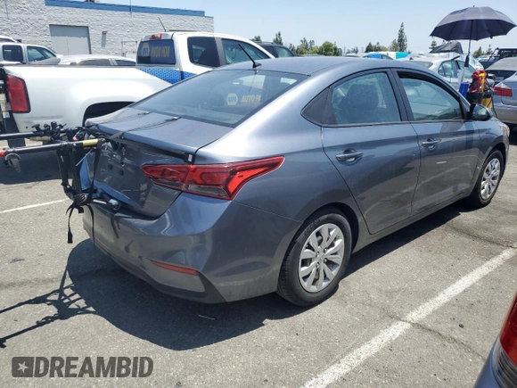 2019 Hyundai Accent SE with VIN 3KPC24A35KE077268, listed as a Copart auction lot 56708813 with 59,431 mi miles. Bid and sale history available at carsss.com. Image 3.