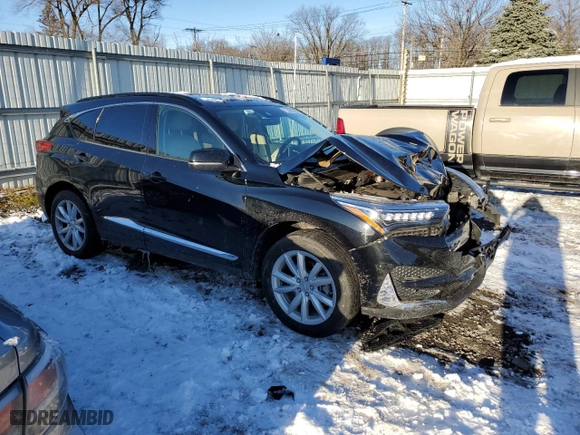 2019 Acura RDX with VIN 5J8TC2H34KL038834, listed as a Copart auction lot 71543302 with 46,583 mi miles. Bid and sale history available at carsss.com. Image 4.