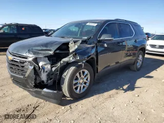 2020 Chevrolet Traverse LT Leather with VIN 1GNEVHKW7LJ100271, listed as a Copart auction lot 88005255 with 53,682 mi miles and Salvage Title. Bid and sale history available at carsss.com. Image 1.