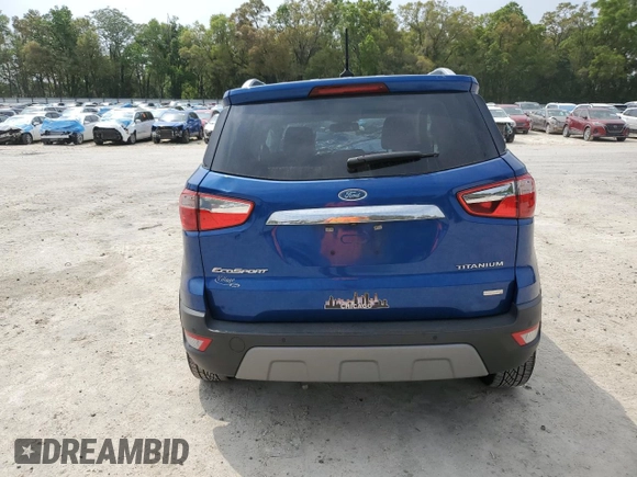 2019 Ford EcoSport Titanium with VIN MAJ3S2KE9KC272873, listed as a Copart auction lot 50262935 with 63,714 mi miles and Salvage Title. Bid and sale history available at DreamBid. Image 6.