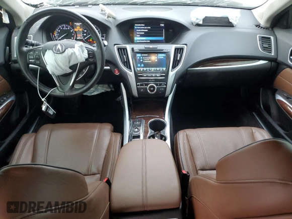2020 Acura TLX w/Technology Pkg with VIN 19UUB2F48LA001673, listed as a Copart auction lot 86425704 with 38,947 mi miles and Salvage Title. Bid and sale history available at carsss.com. Image 8.
