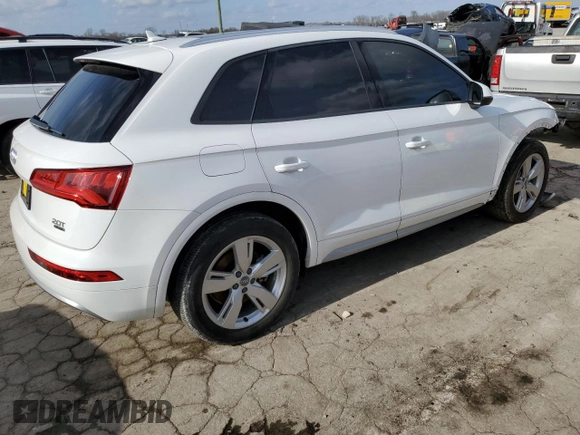 2018 Audi Q5 Premium with VIN WA1ANAFY9J2089592, listed as a Copart auction lot 36929063 with 33,009 mi miles and . Bid and sale history available at DreamBid. Image 3.