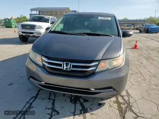 2015 Honda Odyssey LX with VIN 5FNRL5H25FB009675, listed as a Copart auction lot 53030325 with 154,319 mi miles and Salvage Title. Bid and sale history available at carsss.com. Image 14.