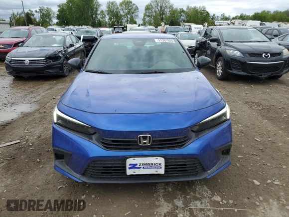 2023 Honda Civic Sport with VIN 2HGFE2F50PH541521, listed as a Copart auction lot 51367805 with 31,394 mi miles and Salvage title. Bid and sale history available at DreamBid. Image 5.