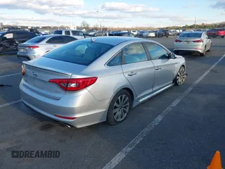 2017 Hyundai Sonata Sport with VIN 5NPE34AF9HH569242, listed as a IAAI auction lot 40977224 with 136,951 mi miles. Bid and sale history available at carsss.com. Image 4.