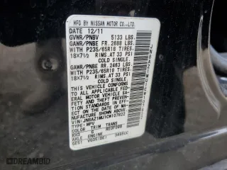 2012 Nissan Murano S with VIN JN8AZ1MU1CW107822, listed as a Copart auction lot 48660695 with 127,050 mi miles and Salvage Title. Bid and sale history available at carsss.com. Image 13.