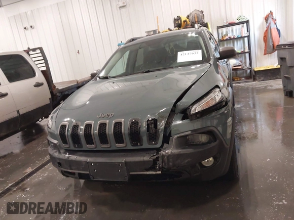 2015 Jeep Cherokee Trailhawk with VIN 1C4PJMBB4FW528633, listed as a IAAI auction lot 42147632 with 166,669 mi miles and . Bid and sale history available at DreamBid. Image 12.