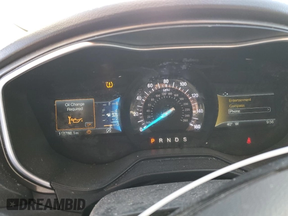 2019 Ford Fusion SE with VIN 3FA6P0HDXKR202110, listed as a Copart auction lot 47558325 with 118,788 mi miles and Salvage Title. Bid and sale history available at carsss.com. Image 9.