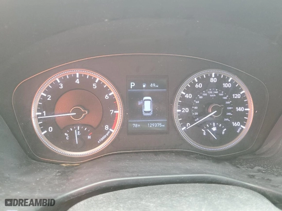2019 Hyundai Santa Fe SE with VIN 5NMS23AD4KH096160, listed as a Copart auction lot 52177085 with 129,375 mi miles and Clean Title. Bid and sale history available at carsss.com. Image 9.