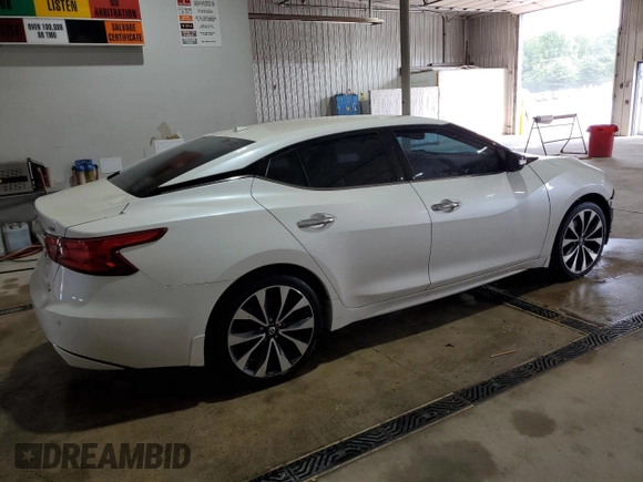 2016 Nissan Maxima S with VIN 1N4AA6AP7GC387631, listed as a Copart auction lot 58959455 with 84,045 mi miles and Salvage title. Bid and sale history available at DreamBid. Image 3.