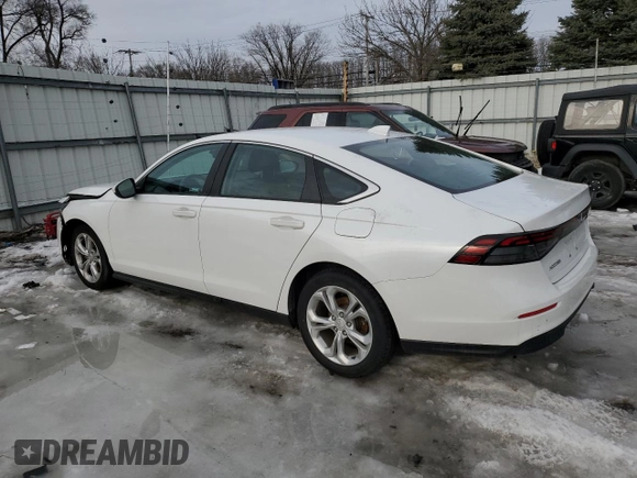 2023 Honda Accord LX with VIN 1HGCY1F28PA015971, listed as a Copart auction lot 46625915 with 14,842 mi miles and Salvage Title. Bid and sale history available at DreamBid. Image 2.