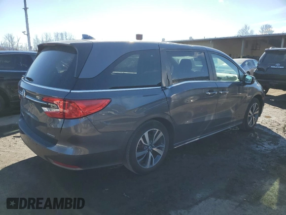 2023 Honda Odyssey Touring with VIN 5FNRL6H84PB019285, listed as a Copart auction lot 47066455 with 29,053 mi miles and Salvage Title. Bid and sale history available at DreamBid. Image 3.