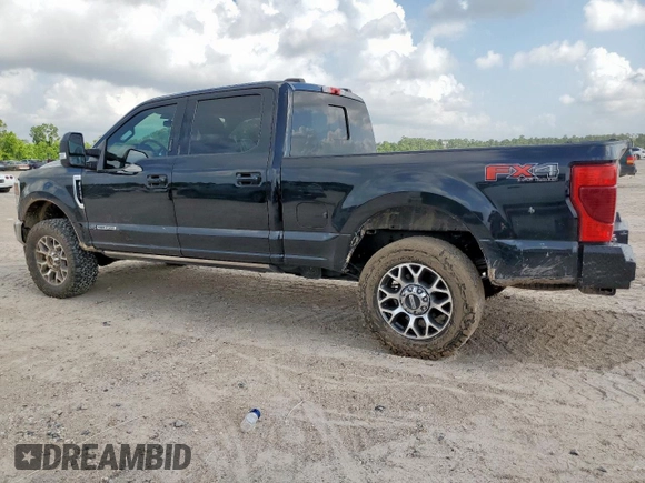 2021 Ford F-250 XL with VIN 1FT7W2BT6MEC47760, listed as a Copart auction lot 61908225 with 111,015 mi miles and Salvage title. Bid and sale history available at DreamBid. Image 2.