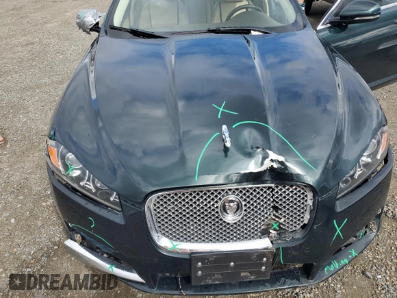 2012 Jaguar XF Portfolio with VIN SAJWA0HB4CLS49225, listed as a Copart auction lot 48070445 with 61,059 mi miles and Salvage Title. Bid and sale history available at carsss.com. Image 11.
