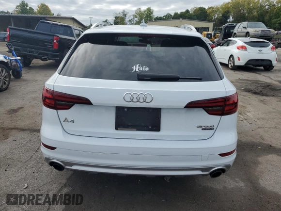 2018 Audi allroad A4 Premium with VIN WA17NAF41JA193040, listed as a Copart auction lot 73289744 with 62,213 mi miles and Salvage Title. Bid and sale history available at DreamBid. Image 6.