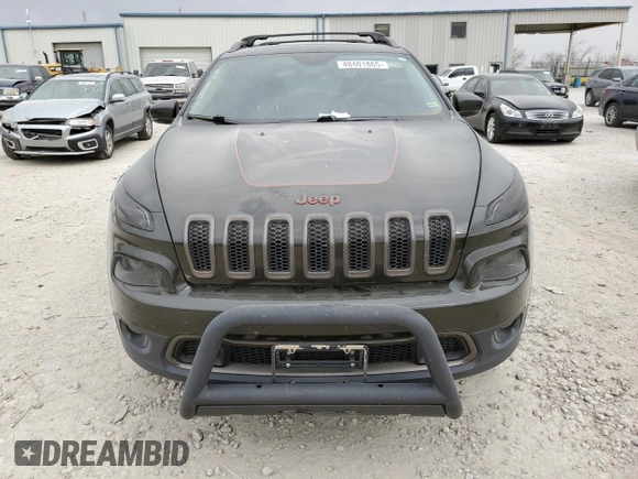 2016 Jeep Cherokee 75th Anniversary with VIN 1C4PJMCB4GW309235, listed as a Copart auction lot 48401865 with 152,609 mi miles and Salvage Title. Bid and sale history available at carsss.com. Image 5.