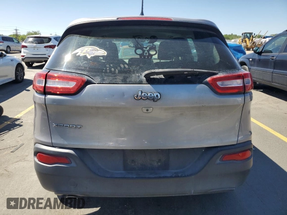 2015 Jeep Cherokee Sport with VIN 1C4PJLAB6FW536373, listed as a Copart auction lot 63693805 with 124,439 mi miles and Clean title. Bid and sale history available at DreamBid. Image 6.