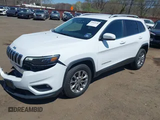 2019 Jeep Cherokee Latitude Plus with VIN 1C4PJMLXXKD107760, listed as a IAAI auction lot 42052926 with 82,649 mi miles and . Bid and sale history available at DreamBid. Image 2.