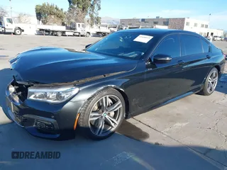 2018 BMW 7 Series 750i with VIN WBA7F0C50JGM24160, listed as a IAAI auction lot 41448519 with 138,742 mi miles. Bid and sale history available at carsss.com. Image 17.