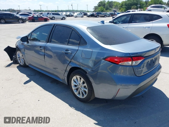 2022 Toyota Corolla LE with VIN 5YFVPMAE2NP369801, listed as a IAAI auction lot 41902625 with 24,182 mi miles and . Bid and sale history available at DreamBid. Image 3.