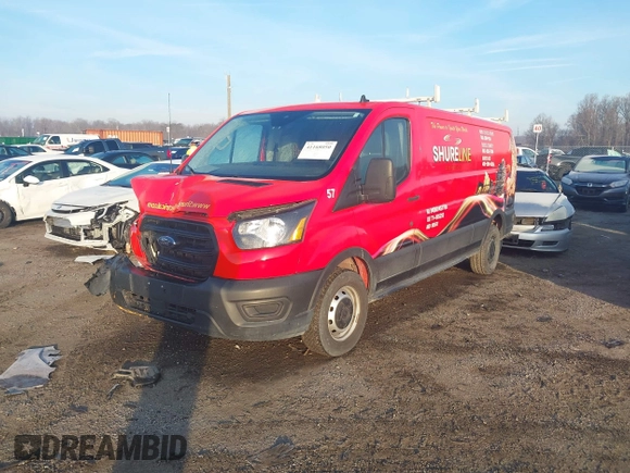 2020 Ford Transit Cargo z VIN 1FTBR1Y83LKB49056, wystawiony jako IAAI lot #41168050 z przebiegiem 91 855 mil mil oraz . Historia ofert i sprzedaży dostępna na DreamBid. Obrazek 17.