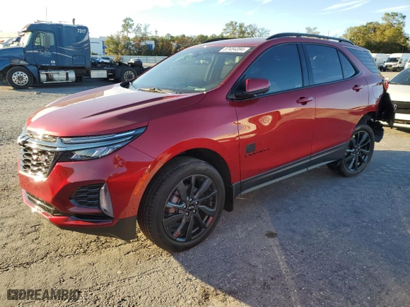 2023 Chevrolet Equinox RS with VIN 3GNAXMEGXPL226693, listed as a Copart auction lot 87454394 with 4,896 mi miles and Salvage Title. Bid and sale history available at carsss.com. Image 1.
