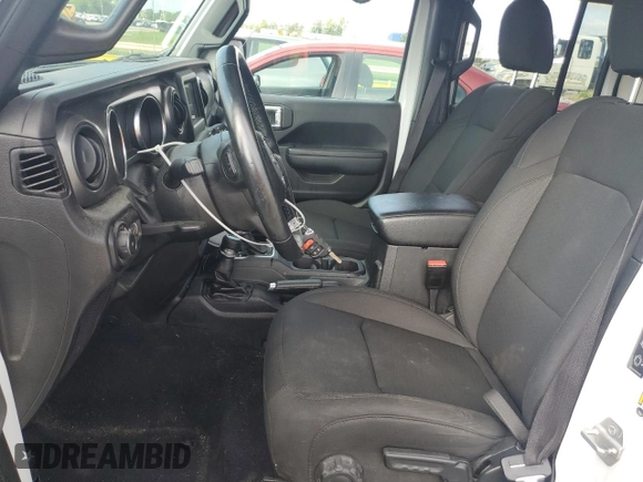 2022 Jeep Wrangler Unlimited Willys with VIN 1C4HJXDN5NW132965, listed as a Copart auction lot 62539184 with 44,325 mi miles and Salvage Title. Bid and sale history available at DreamBid. Image 7.