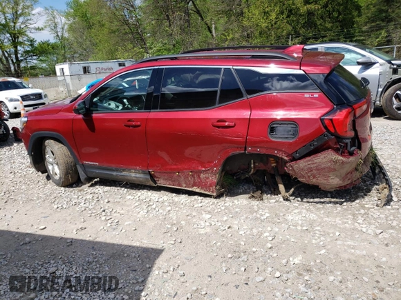 2019 GMC Terrain SLE z VIN 3GKALTEV1KL105934, wystawiony jako Copart lot #56172975 z przebiegiem 88 564 mil mil oraz Szkoda całkowita • Salvage title. Historia ofert i sprzedaży dostępna na DreamBid. Obrazek 2.